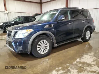2018 Nissan Armada SV with VIN JN8AY2NC3J9551374, listed as a Copart auction lot 43042155 with 102,472 mi miles and Salvage Title. Bid and sale history available at carsss.com. Image 1.