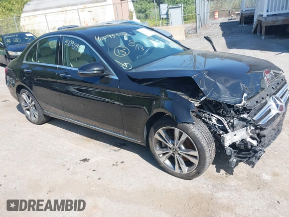 2020 Mercedes-Benz C 300 with VIN WDDWF8EB2LR527142, listed as a IAAI auction lot 40095907 with 52,082 mi miles and . Bid and sale history available at DreamBid. Image 1.