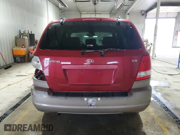 2004 Kia Sorento LX with VIN KNDJC733745212039, listed as a Copart auction lot 52419985 with 94,279 mi miles and Salvage Title. Bid and sale history available at carsss.com. Image 6.