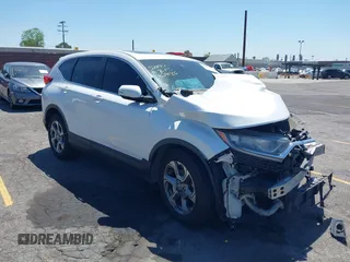 2019 Honda CR-V EX z VIN 5J6RW1H59KA003966, wystawiony jako IAAI lot #42216041 z przebiegiem Nie podano mil oraz . Historia ofert i sprzedaży dostępna na DreamBid. Obrazek 1.