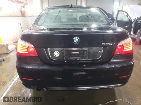 2010 BMW 5 Series 535i xDrive with VIN WBANV9C56AC391171, listed as a Copart auction lot 44918135 with 163,298 mi miles and Salvage Title. Bid and sale history available at carsss.com. Image 6.