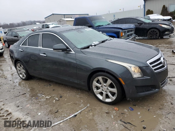 2014 Cadillac ATS Luxury RWD with VIN 1G6AB5SX0E0128741, listed as a Copart auction lot 42639745 with 117,561 mi miles and Salvage Title. Bid and sale history available at carsss.com. Image 4.