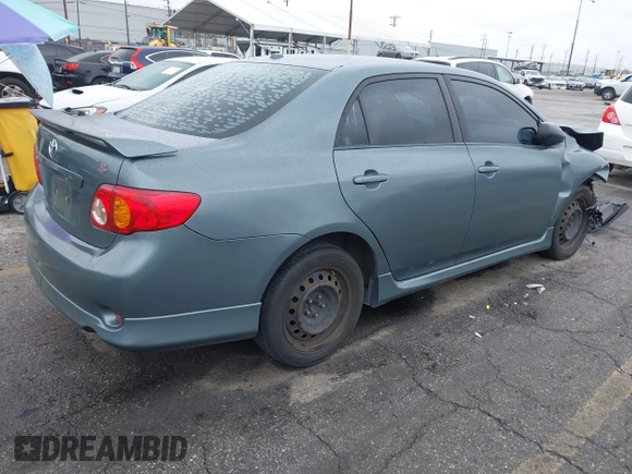 2009 Toyota Corolla with VIN 1NXBU40E49ZO81912, listed as a IAAI auction lot 41806599 with 216,989 mi miles. Bid and sale history available at carsss.com. Image 4.