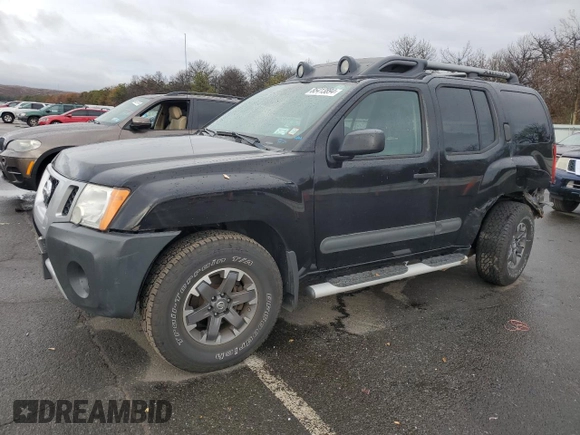 2014 Nissan Xterra X with VIN 5N1AN0NW5EN815643, listed as a Copart auction lot 85413894 with 43,413 mi miles and Salvage Title. Bid and sale history available at DreamBid. Image 1.
