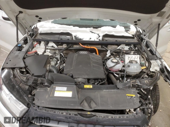 2020 Audi Q5 Premium Plus with VIN WA1E2AFY2L2080987, listed as a Copart auction lot 89344955 with 55,463 mi miles and Salvage title. Bid and sale history available at DreamBid. Image 12.