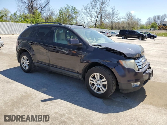 2007 Ford Edge SEL PLUS with VIN 2FMDK39C17BB57132, listed as a Copart auction lot 52845925 with 140,448 mi miles and Salvage Title. Bid and sale history available at carsss.com. Image 4.