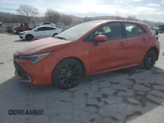 2023 Toyota Corolla Hatchback XSE with VIN JTNC4MBE5P3197933, listed as a Copart auction lot 46792025 with 12,089 mi miles and Salvage Title. Bid and sale history available at carsss.com. Image 1.