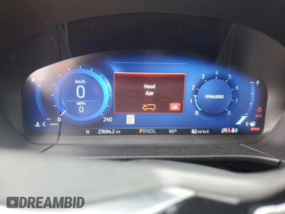 2021 Ford Escape SEL with VIN 1FMCU9H68MUB09069, listed as a Copart auction lot 58760215 with 27,694 mi miles and Salvage title. Bid and sale history available at DreamBid. Image 9.