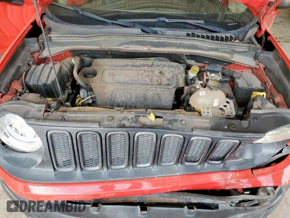 2017 Jeep Renegade Trailhawk with VIN ZACCJBCB1HPF32155, listed as a Copart auction lot 59960535 with 98,286 mi miles and Salvage title. Bid and sale history available at DreamBid. Image 12.