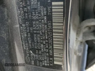 2007 Hyundai Tucson GLS with VIN KM8JM12B27U515691, listed as a Copart auction lot 68236814 with 120,898 mi miles and Salvage Title. Bid and sale history available at carsss.com. Image 13.