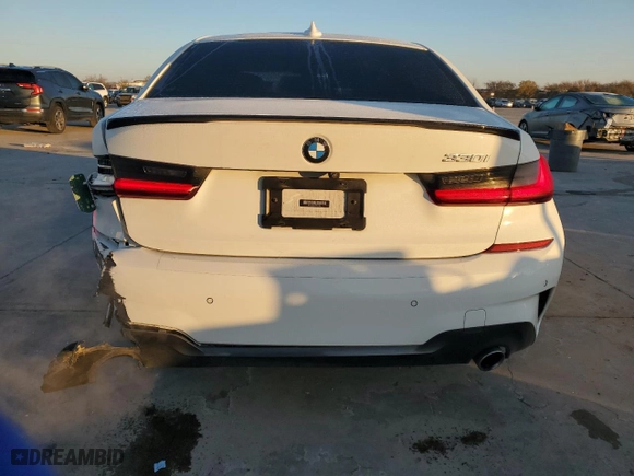 2020 BMW 3 Series 330i with VIN WBA5R1C07LFH41034, listed as a Copart auction lot 85256874 with 64,774 mi miles and Salvage Title. Bid and sale history available at carsss.com. Image 6.