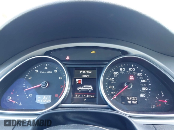 2015 Audi Q7 S line Prestige с VIN WA1DGAFE9FD029921, выставлен на аукционе IAAI как лот 42045827 с пробегом 78 162 миль миль и . История ставок и продаж доступна на DreamBid. Изображение 7.