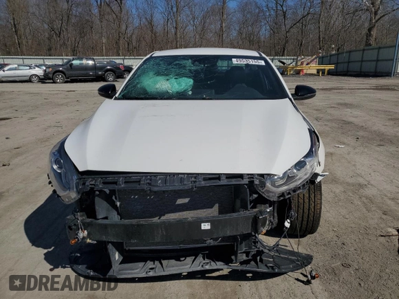 2021 Kia Forte GT-Line with VIN 3KPF34AD9ME278323, listed as a Copart auction lot 49535155 with 25,212 mi miles and Salvage Title. Bid and sale history available at carsss.com. Image 5.