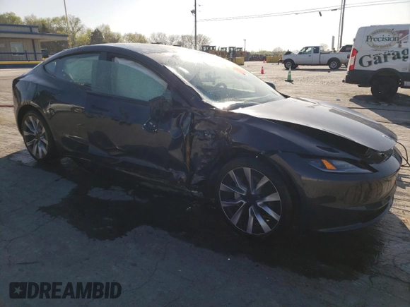 2024 Tesla Model 3 Long Range with VIN 5YJ3E1EB5RF788173, listed as a Copart auction lot 52053955 with 11,863 mi miles and Salvage Title. Bid and sale history available at DreamBid. Image 4.