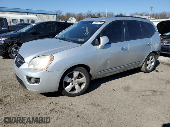 2007 Kia Rondo EX with VIN KNAFG526977104036, listed as a Copart auction lot 44372613 with 107,100 mi miles and Salvage Title. Bid and sale history available at carsss.com. Image 1.