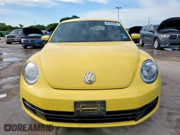 2014 Volkswagen Beetle 2.5L with VIN 3VWJX7AT2EM610372, listed as a Copart auction lot 60163345 with 121,497 mi miles and Salvage title. Bid and sale history available at DreamBid. Image 5.