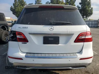 2015 Mercedes-Benz M 350 with VIN 4JGDA5JB9FA608061, listed as a Copart auction lot 55163285 with 177,790 mi miles and Salvage title. Bid and sale history available at DreamBid. Image 6.