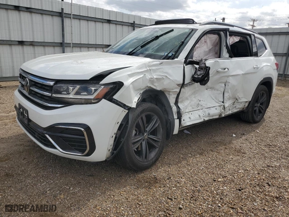 2021 Volkswagen Atlas 3.6L V6 SE w/Technology R-Line with VIN 1V2PR2CA8MC502858, listed as a Copart auction lot 79548774 with 0 mi miles and Salvage Title. Bid and sale history available at carsss.com. Image 1.