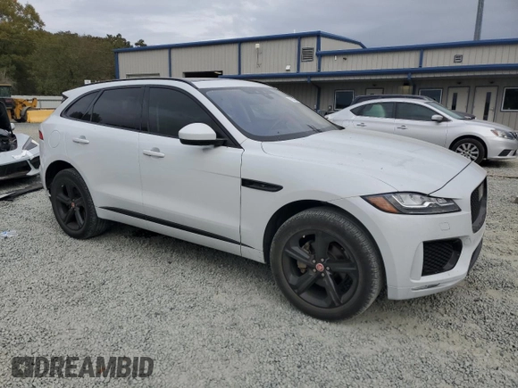 2020 Jaguar F-Pace 25t Checkered Flag Edition with VIN SADCP2FX5LA618619, listed as a Copart auction lot 77537374 with 42,051 mi miles and Salvage title. Bid and sale history available at DreamBid. Image 4.