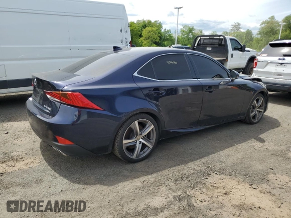 2017 Lexus IS 300 with VIN JTHCM1D21H5015347, listed as a Copart auction lot 58193185 with 96,264 mi miles and Clean title. Bid and sale history available at DreamBid. Image 3.