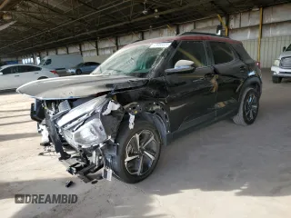 2021 Chevrolet TrailBlazer RS with VIN KL79MTSL1MB075236, listed as a Copart auction lot 43985825 with 44,518 mi miles and Salvage Title. Bid and sale history available at carsss.com. Image 1.