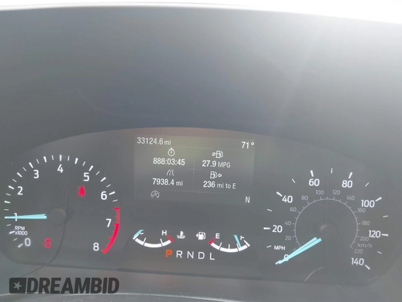 2021 Ford Escape SE with VIN 1FMCU0G61MUB09377, listed as a IAAI auction lot 41897284 with 33,124 mi miles and . Bid and sale history available at DreamBid. Image 7.