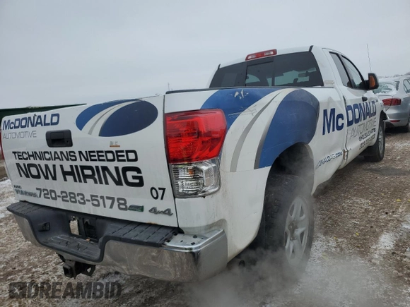 2013 Toyota Tundra 4WD Truck SR with VIN 5TFCW5F17DX015214, listed as a Copart auction lot 44507485 with 245,969 mi miles and Clean Title. Bid and sale history available at carsss.com. Image 3.