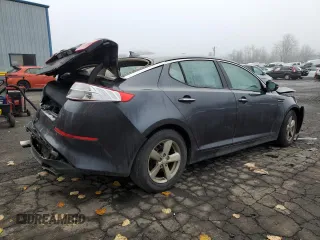 2015 Kia Optima LX with VIN KNAGM4A74F5622891, listed as a Copart auction lot 83112334 with Not Provided miles and Salvage Title. Bid and sale history available at carsss.com. Image 3.