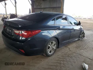2014 Hyundai Sonata GLS with VIN 5NPEB4AC0EH854822, listed as a Copart auction lot 43057365 with 173,438 mi miles and Salvage Title. Bid and sale history available at carsss.com. Image 3.