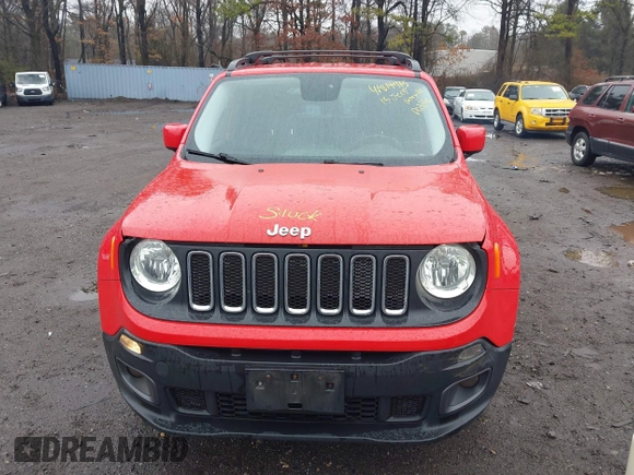 2015 Jeep Renegade Latitude with VIN ZACCJBBHXFPB81006, listed as a IAAI auction lot 41819915 with 74,000 mi miles. Bid and sale history available at carsss.com. Image 6.