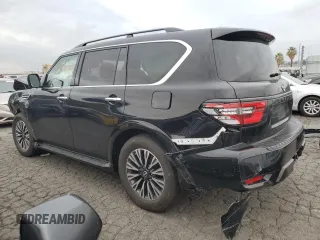 2021 Nissan Armada SL with VIN JN8AY2BA3M9373697, listed as a Copart auction lot 73402362 with 1,465 mi miles. Bid and sale history available at carsss.com. Image 2.