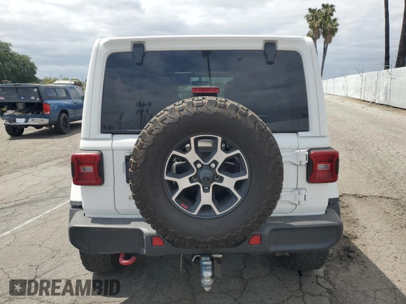 2020 Jeep Wrangler Unlimited Rubicon с VIN 1C4HJXFN7LW126286, выставлен на аукционе Copart как лот 50205125 с пробегом Не указан миль и Списание • Salvage title. История ставок и продаж доступна на DreamBid. Изображение 6.