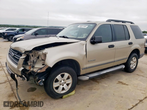 2006 Ford Explorer XLS with VIN 1FMEU62E06UA49198, listed as a Copart auction lot 59551545 with 68,883 mi miles and Salvage title. Bid and sale history available at DreamBid. Image 1.
