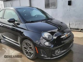 2014 FIAT 500 Abarth with VIN 3C3CFFFH0ET240076, listed as a Copart auction lot 63427045 with 104,989 mi miles and Clean title. Bid and sale history available at DreamBid. Image 1.