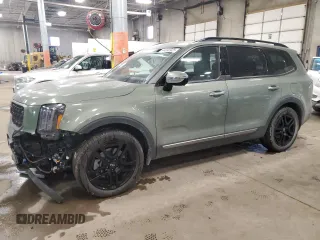 2023 Kia Telluride SX с VIN 5XYP5DGC8PG329721, выставлен на аукционе Copart как лот 44242925 с пробегом 12 920 миль миль и Списание • Salvage title. История ставок и продаж доступна на DreamBid. Изображение 1.