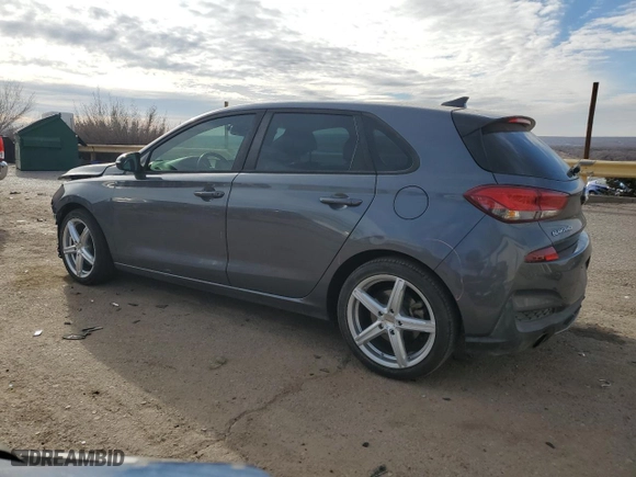 2019 Hyundai Elantra GT N Line with VIN KMHH55LC1KU107637, listed as a Copart auction lot 41599375 with 52,303 mi miles and Salvage Title. Bid and sale history available at carsss.com. Image 2.