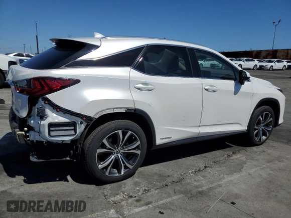 2020 Lexus RX 450h with VIN 2T2HGMDA3LC048722, listed as a Copart auction lot 56066865 with 66,558 mi miles and Salvage title. Bid and sale history available at DreamBid. Image 3.