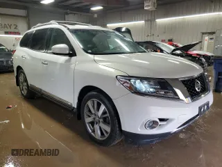 2013 Nissan Pathfinder SV with VIN 5N1AR2MM0DC613822, listed as a Copart auction lot 50261245 with 120,311 mi miles and Salvage Title. Bid and sale history available at carsss.com. Image 4.