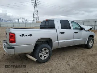 2007 Dodge Dakota SLT with VIN 1D7HW48N77S110606, listed as a Copart auction lot 48617905 with 234,017 mi miles and Salvage Title. Bid and sale history available at carsss.com. Image 3.