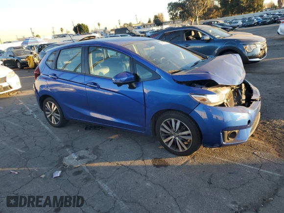 2016 Honda Fit EX-L with VIN 3HGGK5H84GM703545, listed as a Copart auction lot 84183844 with 97,709 mi miles and Salvage title. Bid and sale history available at DreamBid. Image 4.