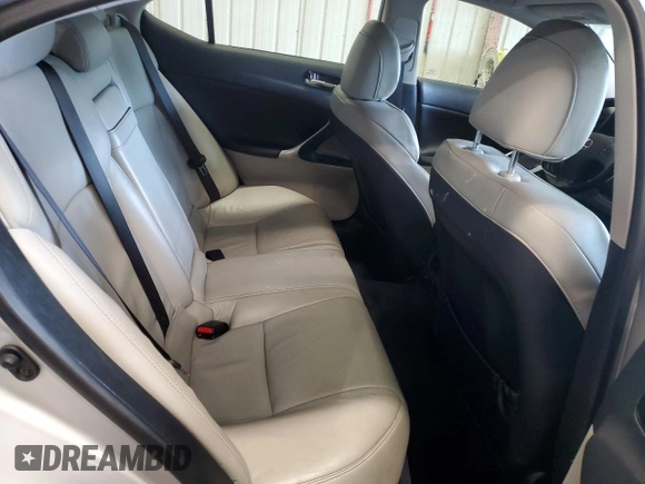 2009 Lexus IS 250 with VIN JTHCK262295028568, listed as a Copart auction lot 60450065 with 106,387 mi miles and Salvage title. Bid and sale history available at DreamBid. Image 10.