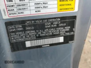 2009 Volvo C70 с VIN YV1MC67239J072220, выставлен на аукционе Copart как лот 57084425 с пробегом 85 449 миль миль и Чистый • Clean title. История ставок и продаж доступна на DreamBid. Изображение 12.
