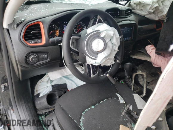 2018 Jeep Renegade Upland with VIN ZACCJBAB8JPH46343, listed as a Copart auction lot 54345095 with 93,901 mi miles and Salvage title. Bid and sale history available at DreamBid. Image 8.