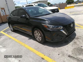 2024 Nissan Sentra S with VIN 3N1AB8BV9RY205649, listed as a IAAI auction lot 42071971 with 4,693 mi miles. Bid and sale history available at carsss.com. Image 1.