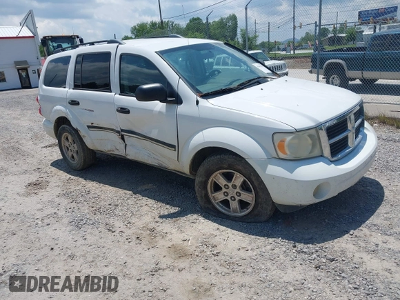 2007 Dodge Durango SLT with VIN 1D8HD48P97F505866, listed as a IAAI auction lot 42446196 with 284,214 mi miles and . Bid and sale history available at DreamBid. Image 1.