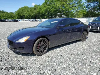 2014 Maserati Quattroporte S Q4 z VIN ZAM56RRA4E1092988, wystawiony jako Copart lot #57123255 z przebiegiem 77 396 mil mil oraz Czysty tytuł • Clean title. Historia ofert i sprzedaży dostępna na DreamBid. Obrazek 1.