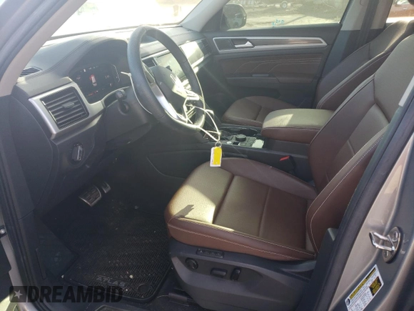 2023 Volkswagen Atlas SEL R-Line Black with VIN 1V2SR2CA6PC525263, listed as a Copart auction lot 45069844 with 6,855 mi miles and Salvage title. Bid and sale history available at DreamBid. Image 7.