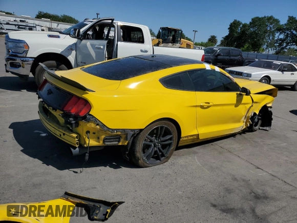 2015 Ford Mustang EcoBoost with VIN 1FA6P8TH7F5352435, listed as a Copart auction lot 55608135 with 164,847 mi miles and Clean Title. Bid and sale history available at carsss.com. Image 3.