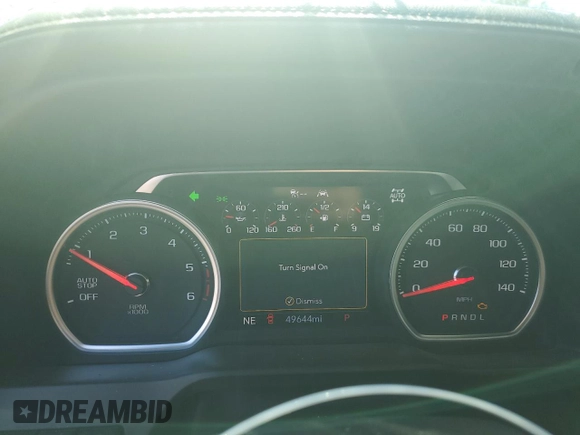 2021 Chevrolet Silverado 1500 LTZ with VIN 3GCUYGET9MG202150, listed as a Copart auction lot 76463424 with 49,644 mi miles and Salvage Title. Bid and sale history available at DreamBid. Image 9.