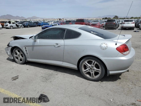2006 Hyundai Tiburon GT z VIN KMHHN65F06U203701, wystawiony jako Copart lot #52374135 z przebiegiem 90 796 mil mil oraz Szkody całkowita. Historia ofert i sprzedaży dostępna na DreamBid. Obrazek 2.